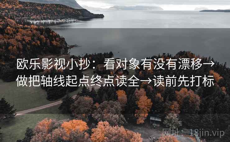 欧乐影视小抄：看对象有没有漂移→做把轴线起点终点读全→读前先打标